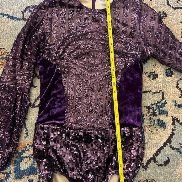 Tenth House Omega Dance Costume Style TH18109Size MA Adult Eggplant Jazz - Picture 10 of 12
